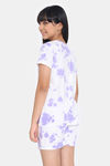 Zivame Girls Dreamverse Knit Cotton Loungewear Set - Pink Lavender — thumbnail 3